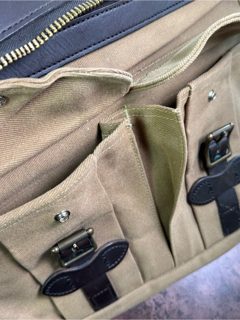 Vintage 90s Filson Small Carry On Bag 240 Tan USA